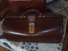 la sacoche du  docteur à domicile texier vieux cuir grand modèle