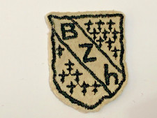 Ancien ÉCUSSON Patch BZH BREIZH BRETAGNE Blason Armoirie Région Tissu Souvenir
