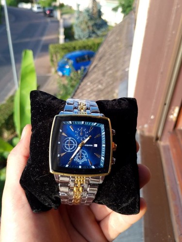 Montre homme carrée argent - homme, or