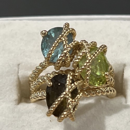 Modern ring jewel colored - ring,