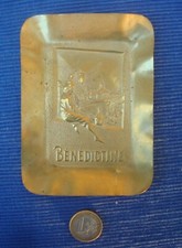 V49 Cendrier Porte Carte Publicitaire Laiton Benedictine 