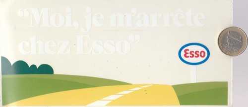 Autocollant automobile esso - autocollant., automobile.