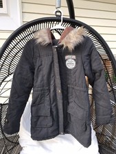 Parka Coat Lined Faux Fur