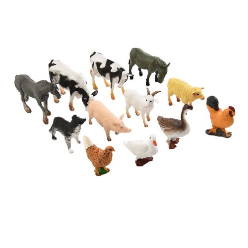 12pcs ferme animaux modèle - 12pcs,