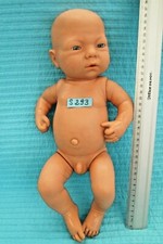 Poupon n°S293: nouveau-né réaliste Baigneur EFFE européen sexué garçon 40cm