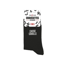 Chaussettes noires "Casse couille" homme