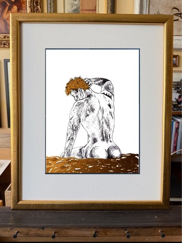 Dessin ooak jeune homme - d'un,