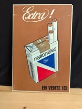 panneau publicitaire cigarettes nationales extra sur pvc tabac pub