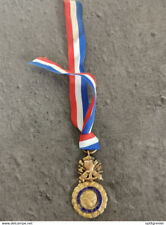 MEDAILLE VALEUR ET DISCIPLINE 1870 AVEC RUBAN BLEU BLANC ROUGE