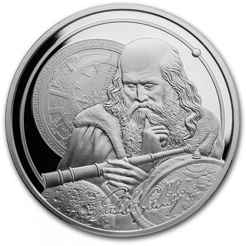 Silver coin icons of - oz,