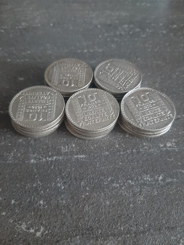 Lot pièces monnaies argent - pièces, de