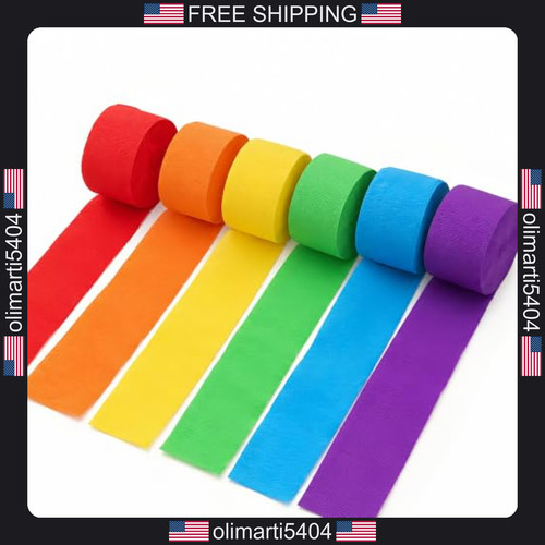 Crepe paper streamers rolls - paper,