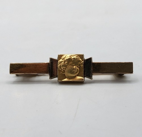 Bijou broche bébé métal - en,