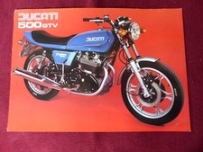 Prospectus  Moto : DUCATI 500 gtv  vers 1980