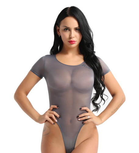 Body sexy échancré - , mesh