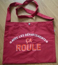 cyclisme Musette sacoche "ça roule" - étape départements Tour de France Rouge