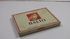 BOITE PUBLICITAIRE CIGARETTES METAL BALTO VIDE DESSIN GIOT USINE CHAMBON NANTES