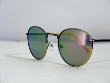 Anglo Femme Sunglasses Rétro 'Vintage Style Rond Printemps KG Jaune Détails Neuf