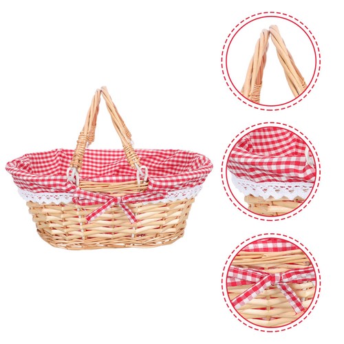 Wicker picnic basket panier - wicker,