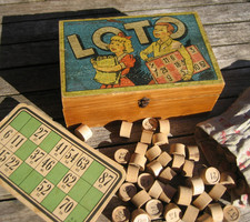 Ancien jeu de société Loto