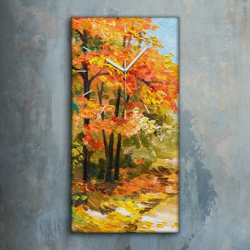 Horloge murale sur toile - , 30x60