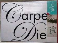 Autocollant sticker Carpe Diem adhésif vinyl Décoration Salon 65 X 45 cm
