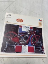Jawa 350 OHV 1936 carte moto de collection Atlas Tchécoslovaquie