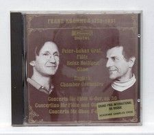 HOLLIGER, PETER-LUKAS GRAF ⸺ KROMMER concertino for flute & oboe ⸺ CLAVES CD NM
