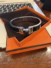 Hermès Clic H Bracelet Black