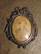 Ancien cadre porte photo - photo, ovale
