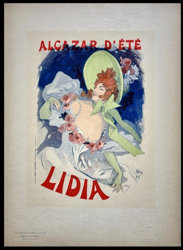 Lithographie originale alcazar - lithographie,