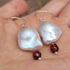 boucles d'oreilles perles de