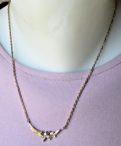 Ancien collier plaqué - , or