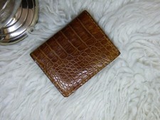 Porte-monnaie/cartes/billets, cuir de caïman