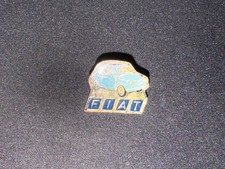 (V10) PINS BADGE ENAMEL VINTAGE COLLECTION VOITURE AUTOMOBILE FIAT 500 BLEU