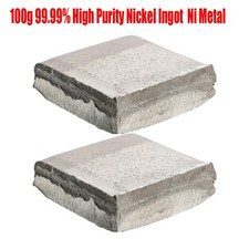 NEUF Ni (100 g 99,9 %) feuille de lingot nickel haute pureté métal nickel pur