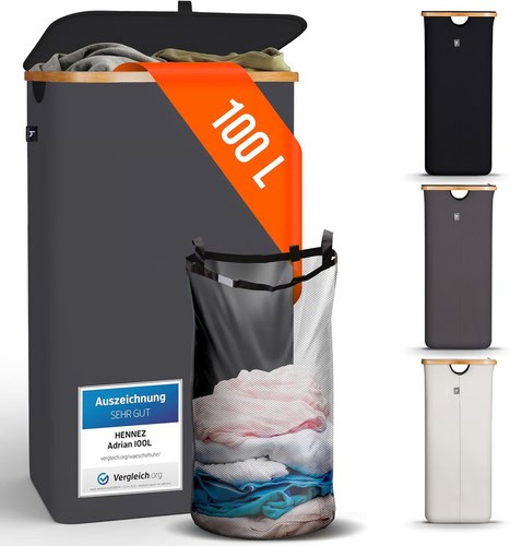 Hennez panier linge adrian - panier,