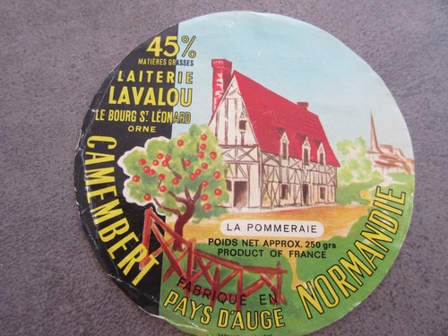 Etiquette vintage camembert - , la