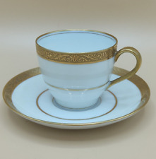 Haviland Théodore tasse à café ancienne en porcelaine et incrustation d'or