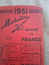 GUIDE  MICHELIN 1951 Edition Special Guide to France 1951