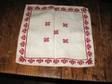 napperon vintage, carré tissu