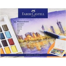 [169736] Faber-Castell Boîte de 36 Godets Peintures Aquarelle