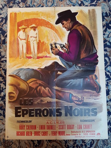 Affiche 1965 les eperons noirs - affiche,