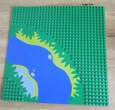 Lego 2359px3 Baseplate 32x32 Road Curve with Blue River Pirate 6278 6292 MOC