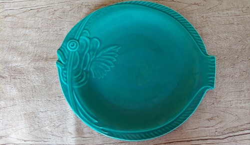 Assiette barbotine poisson - assiette,