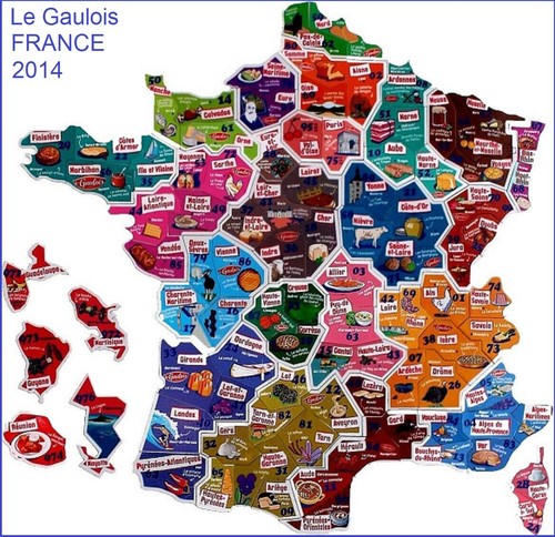 Gaulois 2014 carte france - gaulois,