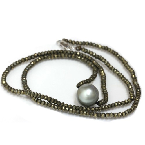 Collier solitaire perle - collier,