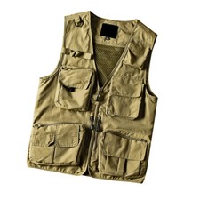 Homme Cargo Gilet Multi Poches