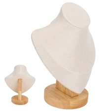 Necklace Display Holder Log Flannel PU Leather Necklace Holder Stand For Retail