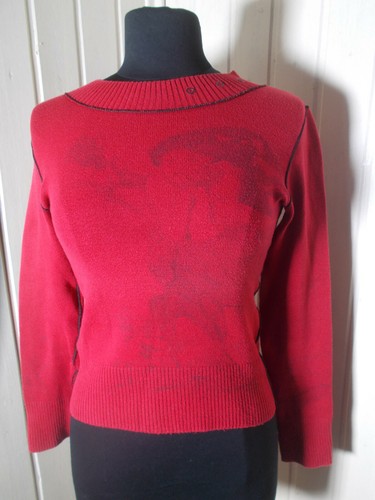 Y2k pull top coton - y2k, rouge